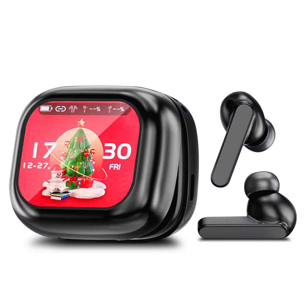 Original TWS Wireless Bluetooth Earphones Earbuds Smart LCD Touch Screen with APP Hifi Stereo Sound Headphones HD Call